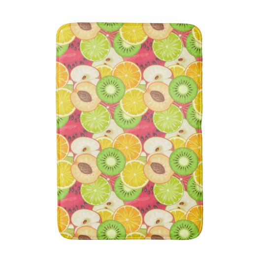 Farbiges Fruchtmuster Badematte (Vorderseite Vertikal)