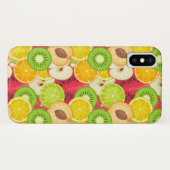 Farbiges Fruchtmuster Case-Mate iPhone Hülle (Rückseite (Horizontal))