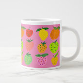 Farbiges Fruchtmuster Jumbo-Tasse (Rechts)