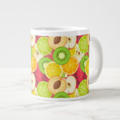 Farbiges Fruchtmuster Jumbo-Tasse (Vorderseite Rechts)