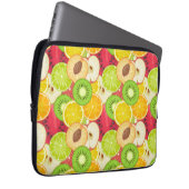 Farbiges Fruchtmuster Laptopschutzhülle (Vorne Rechts)
