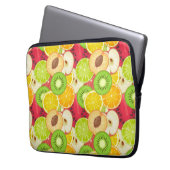 Farbiges Fruchtmuster Laptopschutzhülle (Vorderseite Links)