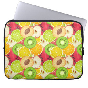 Farbiges Fruchtmuster Laptopschutzhülle