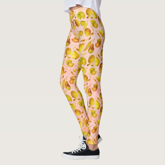Farbiges Fruchtmuster Leggings (Links)
