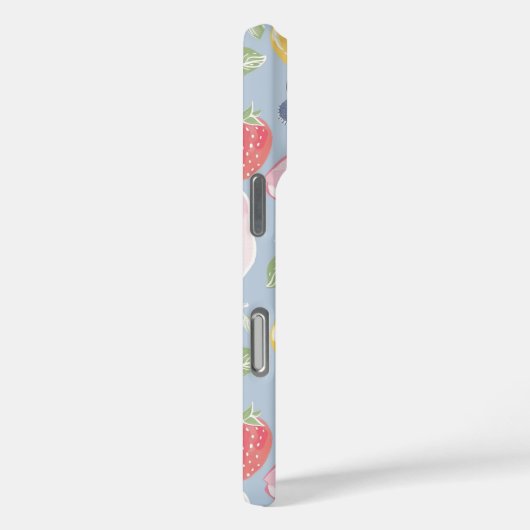 Farbiges Fruchtmuster Monogram Case-Mate iPhone Hülle (Rückseite / Rechts)