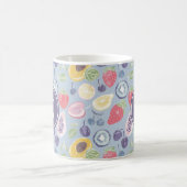 Farbiges Fruchtmuster Monogram Kaffeetasse (Mittel)