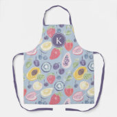 Farbiges Fruchtmuster Monogram Schürze (Vorderseite)
