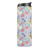 Farbiges Fruchtmuster Monogram Thermosbecher (Nach links gedreht)
