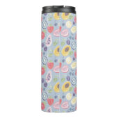 Farbiges Fruchtmuster Monogram Thermosbecher (Rückseite)