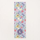 Farbiges Fruchtmuster Monogram Yogamatte (Vorderseite)