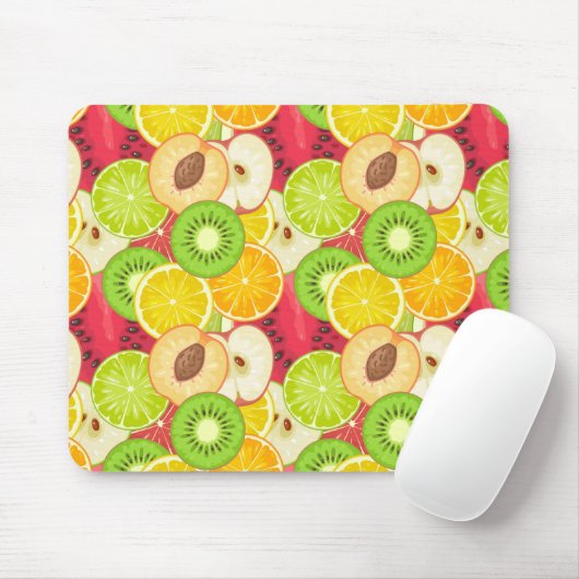 Farbiges Fruchtmuster Mousepad (Mit Mouse)