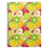 Farbiges Fruchtmuster Notizblock (Vorderseite)