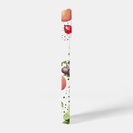 Farbiges Fruchtmuster Zitrusfrüchte iPhone Hülle (Rechte Seite)