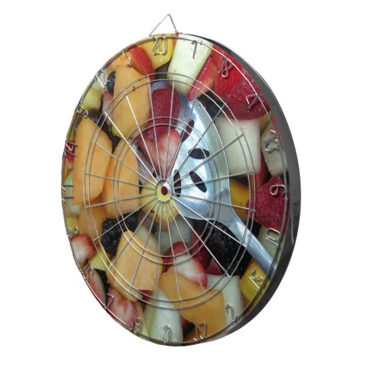 Farbiges Fruchtsortiment Dartscheibe (Vorderseite rechts)