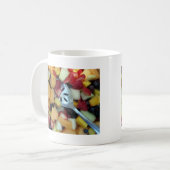 Farbiges Fruchtsortiment Kaffeetasse (Vorderseite Links)
