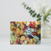 Farbiges Fruchtsortiment Postkarte (Stehend Vorderseite)