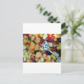 Farbiges Fruchtsortiment Postkarte (Stehend Vorderseite)