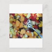Farbiges Fruchtsortiment Postkarte (Vorderseite)