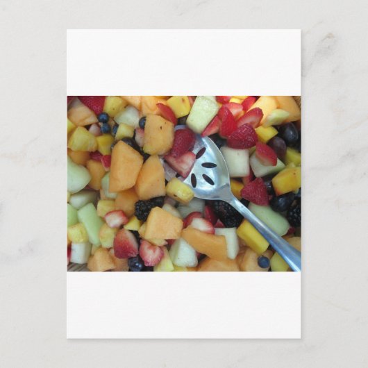 Farbiges Fruchtsortiment Postkarte (Vorderseite)