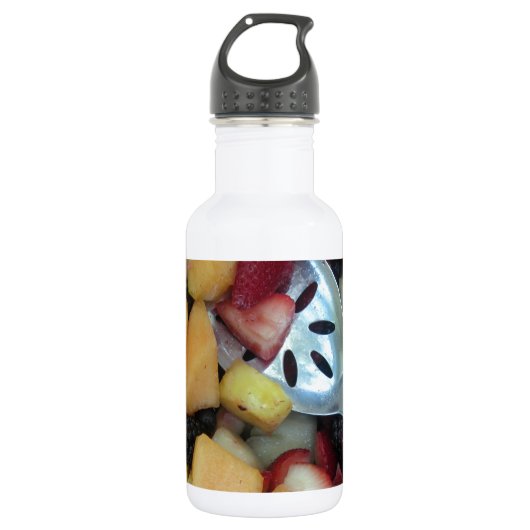 Farbiges Fruchtsortiment Trinkflasche (Vorderseite)