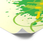 Farbiges Frühjahrspopster Poster (Ecke)