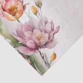 Farbiges Frühlingsblumenpapier Seidenpapier (Detail)