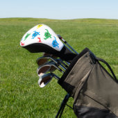 farbiges Fuzzy-Monster Golf Headcover (In SItu)