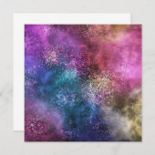 Farbiges Galaxiemuster (Vorne/Hinten)