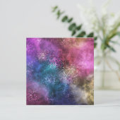 Farbiges Galaxiemuster (Stehend Vorderseite)