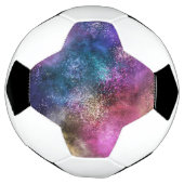 Farbiges Galaxiemuster Fußball (Gedreht)