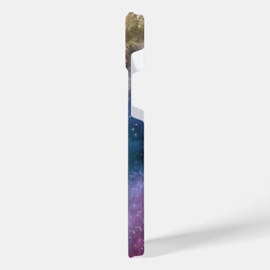 Farbiges Galaxiemuster iPhone Hülle (Linke Seite)