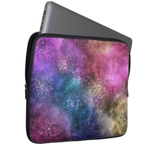 Farbiges Galaxiemuster Laptopschutzhülle (Vorne Rechts)