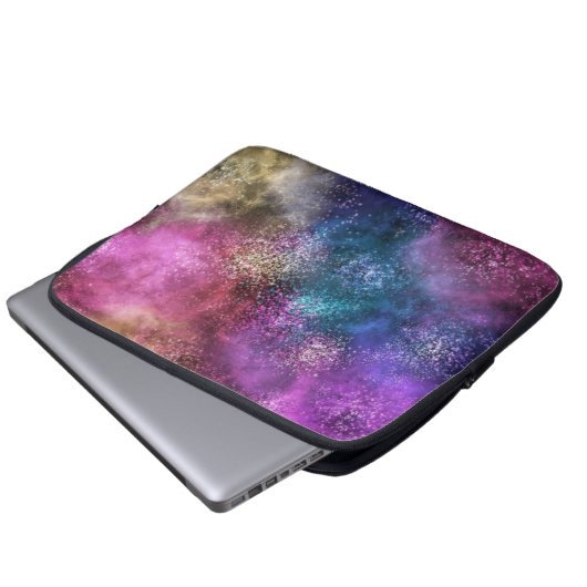 Farbiges Galaxiemuster Laptopschutzhülle (Vorne Knopf)