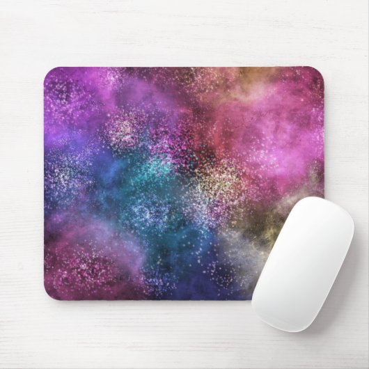 Farbiges Galaxiemuster Mousepad (Mit Mouse)