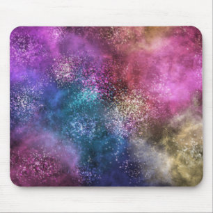 Farbiges Galaxiemuster Mousepad