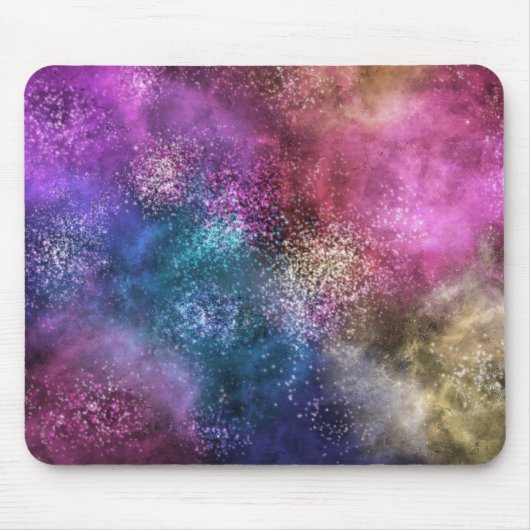 Farbiges Galaxiemuster Mousepad (Vorne)
