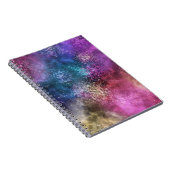 Farbiges Galaxiemuster Notizblock (Rechte Seite)