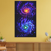 Farbiges Galaxienposter Leinwanddruck (Insitu (Wohnzimmer))