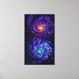 Farbiges Galaxienposter Leinwanddruck