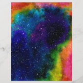 Farbiges Galaxiepapier (Rückseite)