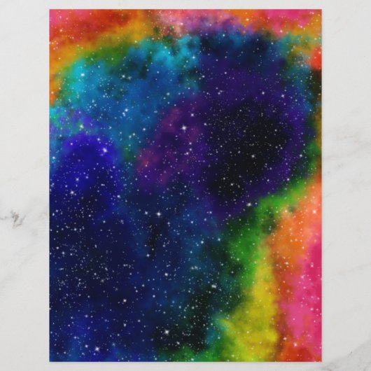 Farbiges Galaxiepapier (Rückseite)