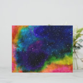 Farbiges Galaxiepapier (Stehend Vorderseite)