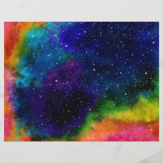 Farbiges Galaxiepapier (Vorderseite)