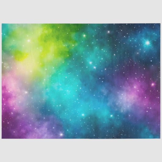 Farbiges Galaxy Art Tissue Paper Seidenpapier (Vorderseite)