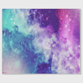 Farbiges Galaxy Wrapping Paper Geschenkpapier (Flach)
