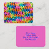Farbiges Garn Visitenkarte (Vorne/Hinten)