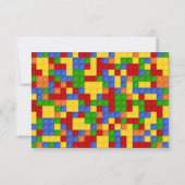 Farbiges Gebäude blockiert Geburtstagskinder Dankeskarte (Rückseite)