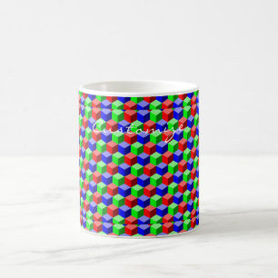 Farbiges Gebäude blockiert Thunder_Cove 3-D Kaffeetasse