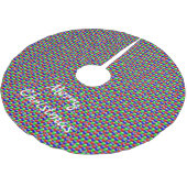 Farbiges Gebäude blockiert Thunder_Cove 3-D Polyester Weihnachtsbaumdecke (Schrägansicht)