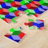 Farbiges Gebäude blockiert Thunder_Cove 3-D Puzzle (Seite)